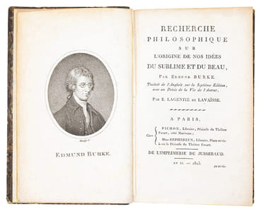 Recherches philosophiques sur l'origine de nos idées sur l'origine de nos idées du sublime et du beau (...). Traduit de l'Anglais sur la Septième Edition, avec un Précis de la Vie de l'Auteur, par E. Lagentie de Lavaïsse.