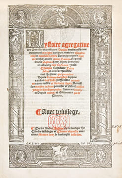 Hystoire agregative des Annalles et cronicques Danjou, contenant le commencement et origine, avecques partie des chevaleureux et marciaulx gestes Des ...