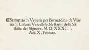 Libro del Reverendo Padre fra Hieronymo Savonarola da Ferrara: De la Semplicita della vita christiana: tradoctto in volgare.. SAVONAROLE ou SAVONAROLA ...