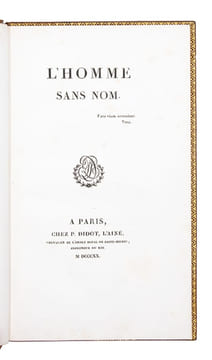 L'homme sans nom.. [BALLANCHE (Pierre Simon)]