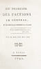 Du principe des factions en g&eacute;n&eacute;ral, et de celles qui divisent la France.. MALLET DU PAN (Jacques)