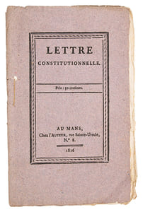 Lettre constitutionnelle.