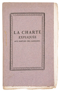 La Charte expliquée aux habitans des campagnes.