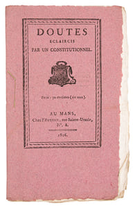 Doutes éclaircis par un Constitutionnel.