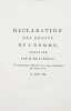 Déclaration des droits de l'homme. Proposée par M. de Ladebat, commissaire-député par des citoyens de Guienne (sic). 13 août 1789,. LAFFON-LADEBAT ...