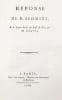 1- SCHMITS. R&eacute;flexions rapides sur le veto royal absolu. A Paris : De l'Imprimerie de Stoupe, Et se trouve chez Serviere, 1789, 15 pages.2- CERUTTI. ...