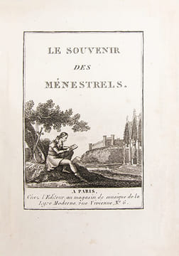 Le Souvenir des Ménestrels, contenant une Collection de Romances inédites ou nouvelles.. [LAFFILLE (Charles François Marie)]