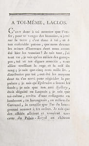 A toi-même, Laclos.