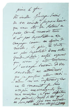 Lettre autographe signée d'Elisabeth Vigée-Lebrun adressée à une voisine de Meudon.. VIGEE-LEBRUN (Louise-Elisabeth)