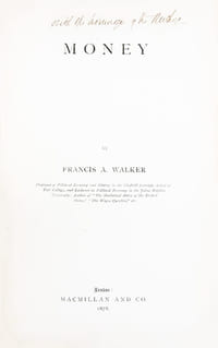 Money (Inscribed by the author to Léon Say)