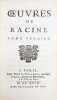 Oeuvres de Racine.. RACINE (Jean)