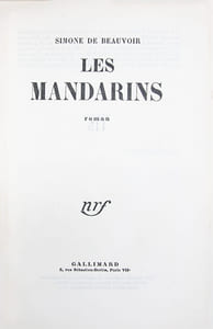 Les Mandarins. (EDITION ORIGINALE SUR GRAND PAPIER)