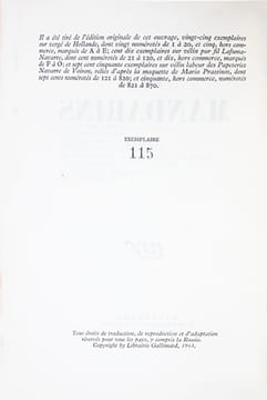 Les Mandarins. (EDITION ORIGINALE SUR GRAND PAPIER). BEAUVOIR (Simone de)