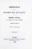 M&eacute;moires d'une femme de qualit&eacute; sur Louis XVIII, sa Cour et son R&egrave;gne. [Suivi de : M&eacute;moires d'une femme de qualit&eacute;, depuis la mort de Louis XVIII ...