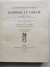 LES PASTORALES ou DAPHNIS ET CHLOE.