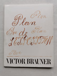 PLAN DE L'EXPOSITION. VICTOR BRAUNER.
