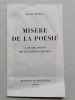 MISERE DE LA POESIE. ''L'Affaire Aragon'' devant l'opinion publique.. BRETON André, ARAGON Louis