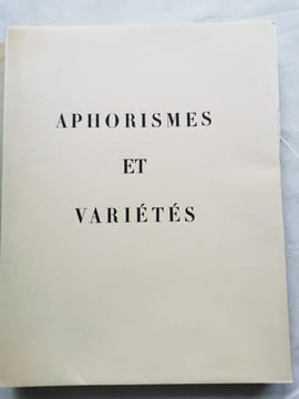 APHORISMES ET VARIETES. Gravures originales à l'eau forte par Raoul DUFY.. BRILLAT-SAVARIN Anthelme