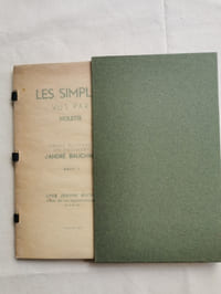 LES SIMPLES VUS PAR VIOLETTE.
Douze planches en couleurs d'André Bauchant"