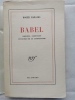 BABEL. Orgueil, confusion et ruine de la littérature. . CAILLOIS Roger 