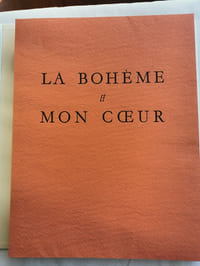 LA BOHEME ET MON COEUR.