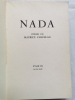 NADA. Poème. . CHAPELAN Maurice 
