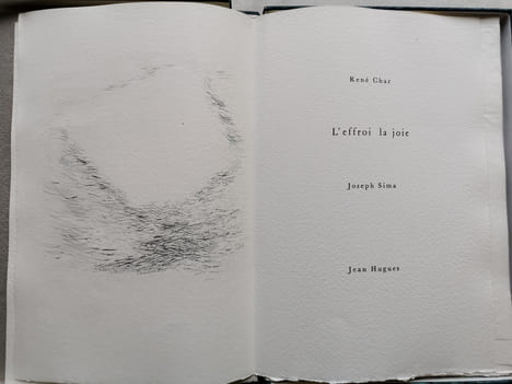 L'EFFROI LA JOIE. CHAR René