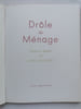 DR&Ocirc;LE DE MENAGE. Texte et dessins. . COCTEAU Jean 
