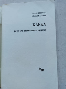 KAFKA. Pour une littérature mineure. . DELEUZE Gilles GUATTARI Félix