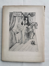 LES MAMELLES DE TIRESIAS.
Drame suréaliste en deux actes et un prologue.
Avec la musique de Germaine Albert Birot et sept dessins, hors texte, de Serge Férat.