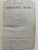 GOETHE'S NACHGELASSENE MERKE. Erster band. . GOETHE Johann W. von 