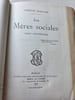 LES MERES SOCIALES . Roman contemporain.. MAUCLAIR Camille pseudo de Camille Laurent C&eacute;lestin FAUST (1872-1945). 