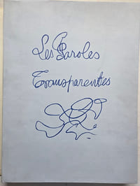LES PAROLES TRANSPARENTES . Lithographies originales de Georges Braque.