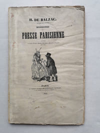 "MONOGRAPHIE DE LA PRESSE PARISIENNE, 
illustrée de scènes, croquis, charges, caricatures, portraits et 
grandes vignettes hors-texte, avec un tableau synoptique de l'ordre gendelettre."