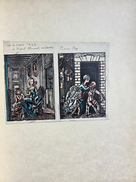 CENT COMPTINES illustrées de 45 bois gravés et coloriés par PIERRE ROY. . ROY Pierre