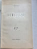 LETELLIER. . STENDHAL (BEYLE PSEUD.) Henri 