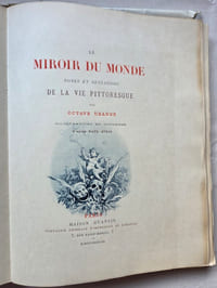 LE MIROIR DU MONDE . Notes et sensations de la vie pittoresque. Illustrations en couleurs d'après Paul Avril. 