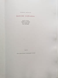 "MADAME EDWARDA.
Douze cuivres gravés à la pointe et au burin par Hans BELLMER."