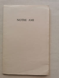 "NOTRE AMI RENE CHAR.
Avec une gravure sur celluloïde de Jean Hugo."