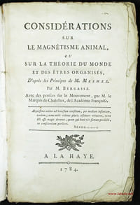 Considérations sur le magnétisme animal, ou sur la théorie du monde et des êtres organisés, d'après les principes de M. Mesmer. Avec des pensées sur le mouvement, par M. le marquis de Chatellux, de l'Académie française.