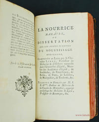 Les Chefs-d'oeuvres de Monsieur de Sauvages, ou recueil de dissertations qui on remporté le prix dans différentes Académies, auxquelles on a joint la Nourrice Maratre du Chevalier Linné. Le tout corrigé, traduit ou commenté par M. [Jean-Emmanuel Gilibert].
