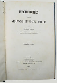 Recherches sur les surfaces du second ordre.