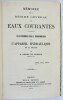 Mémoire sur le régime général des eaux courantes. Plan d'ensemble pour la transformation de l'appareil hydraulique de la France.. THOME DE GAMOND, A