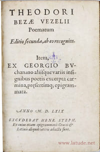 Poematum. Editio secunda ab eo recognita. Item ex Georgio Buchanano aliisque variis insignibus poetis excerpta carmina presertimque epigrammata.