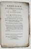 Annuaire du cultivateur pour la quatrième année de la République, présenté le 30 pluviôse de l'an IIe à la Convention nationale, qui en a décrété ...