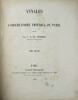 Annales de l'observatoire impériale de Paris. Mémoires. Tome II.. LE VERRIER, U.J.