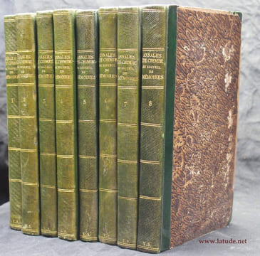 Annales de chimie, ou recueil de mémoires concernant la chimie et les arts qui en dependent. Par MM. de Morveau, Lavoisier, Monge, Berthollet, De ...