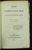 Etudes sur l'histoire de la terre et sur les causes des révolutions de sa surface.. BOUCHEPORN, Félix de