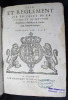 Stil et règlement sur le faict de la justice et instruction des procez, dressé par le souverain Sénat de Savoye.. SAVOIE