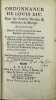 Ordonnance de Louis XIV pour les armées navales & arsenaux de Marine du 15 Avril 1689.. MARINE